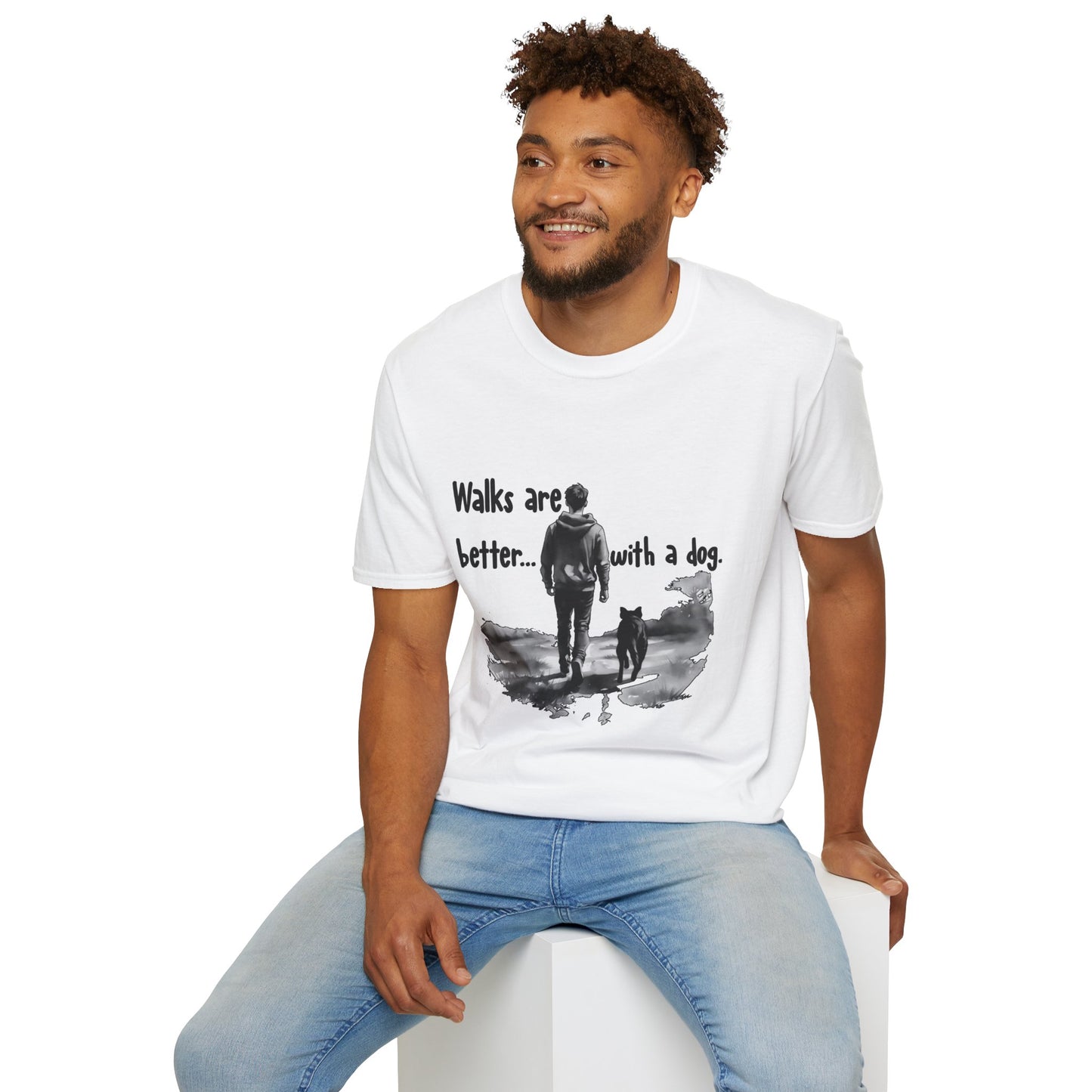 Walks Are Better with a Dog Unisex T-Shirt