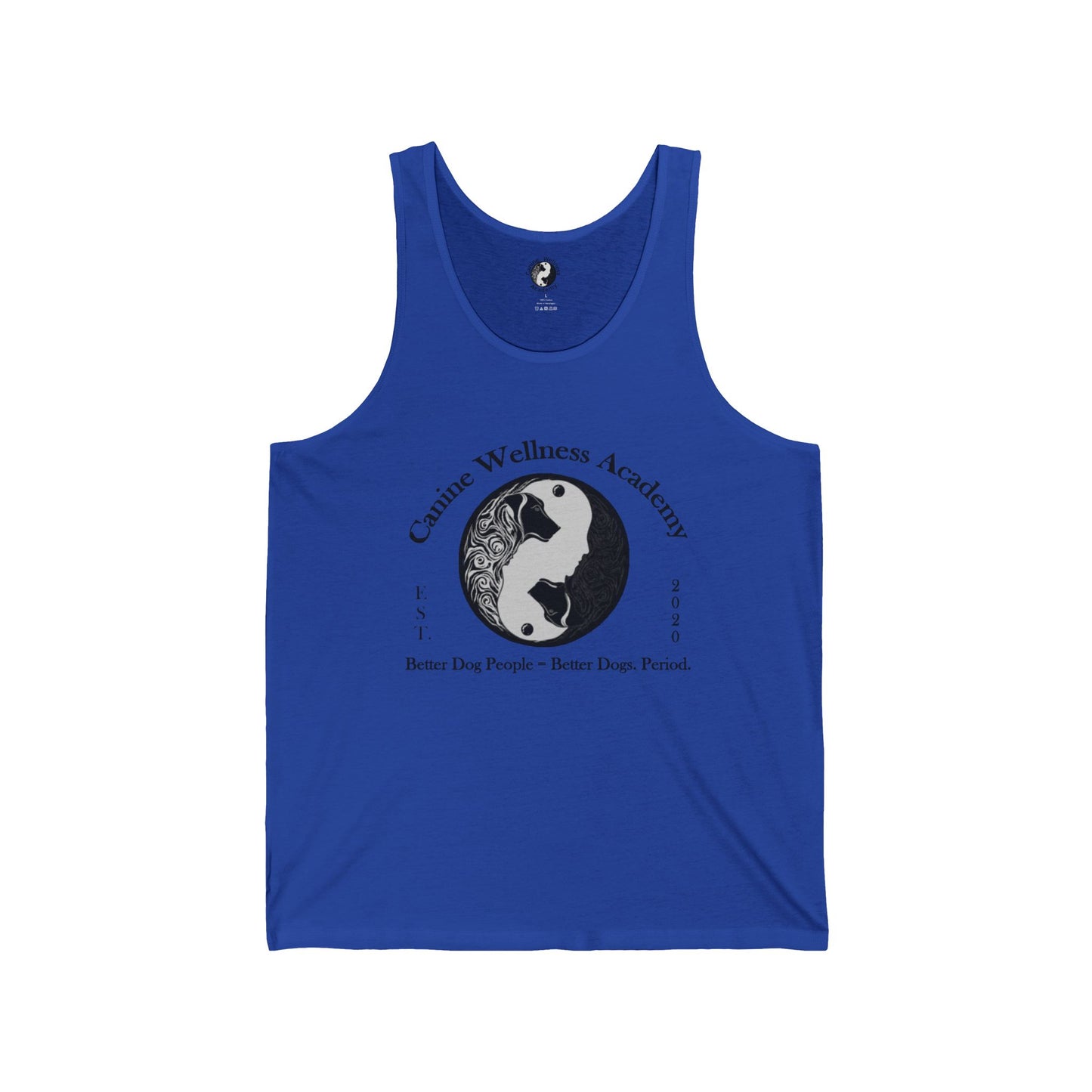 Unisex Jersey Tank Top - Canine Wellness Academy | Better Dog People, Better Dogs
