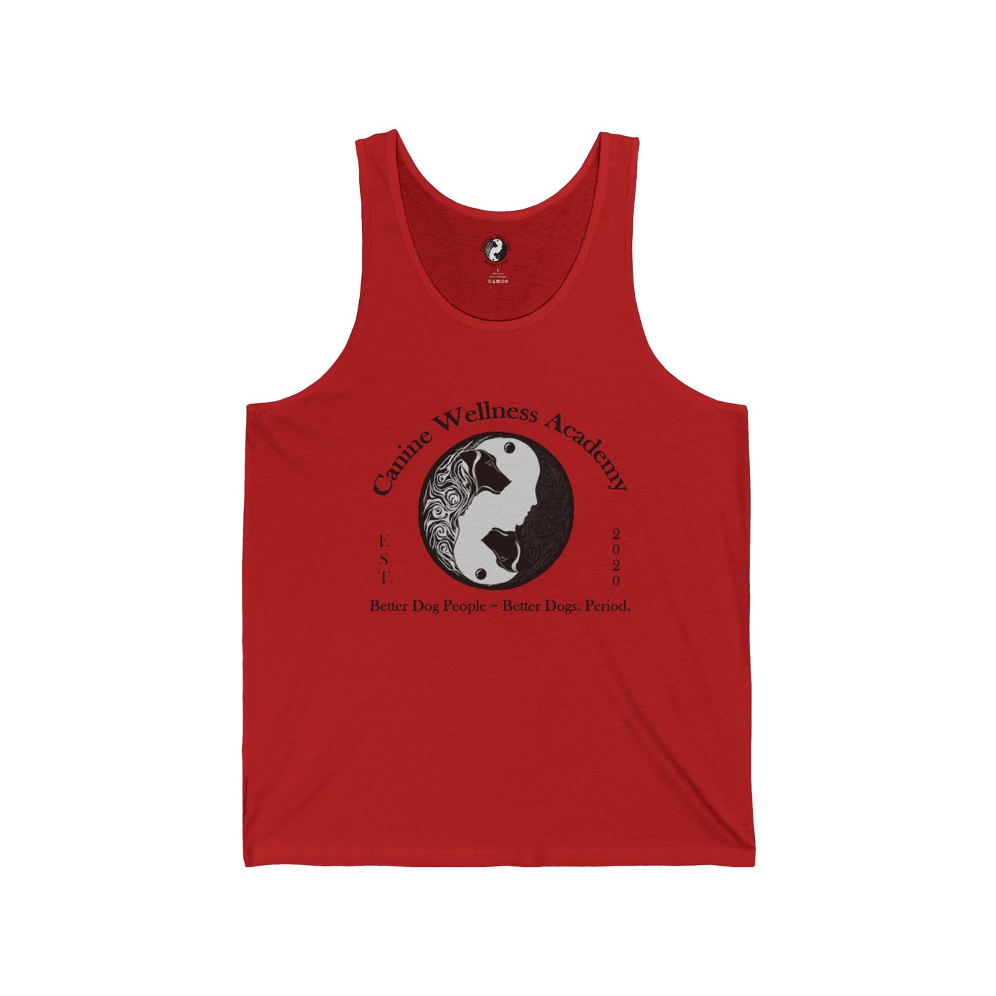 Unisex Jersey Tank Top - Canine Wellness Academy | Better Dog People, Better Dogs
