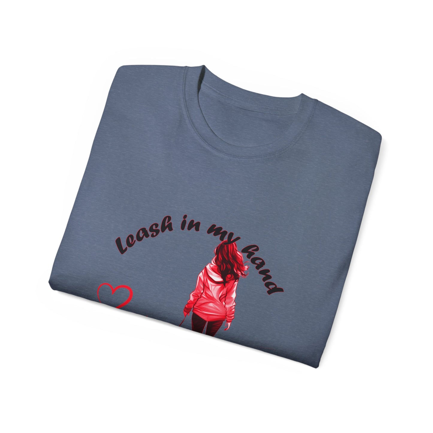 Heart at My Feet Unisex Ultra Cotton Tee - Perfect Gift for Dog Lovers