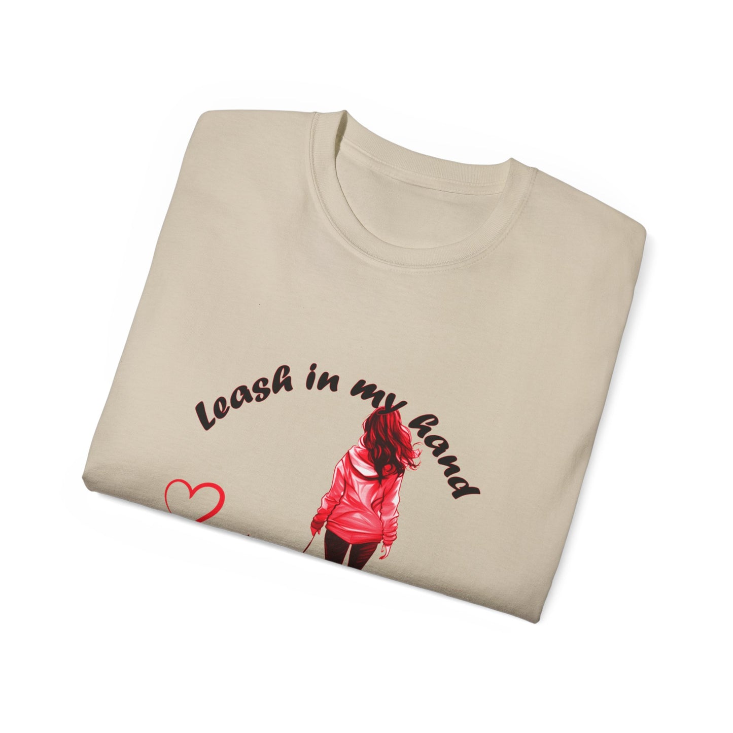 Heart at My Feet Unisex Ultra Cotton Tee - Perfect Gift for Dog Lovers