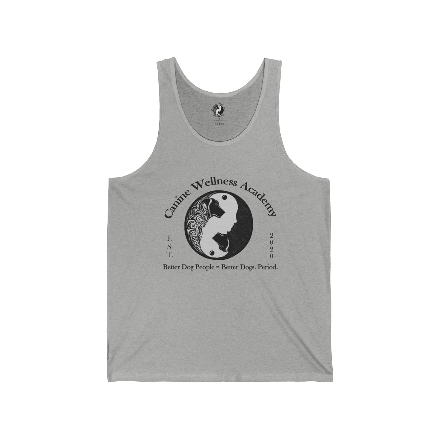 Unisex Jersey Tank Top - Canine Wellness Academy | Better Dog People, Better Dogs