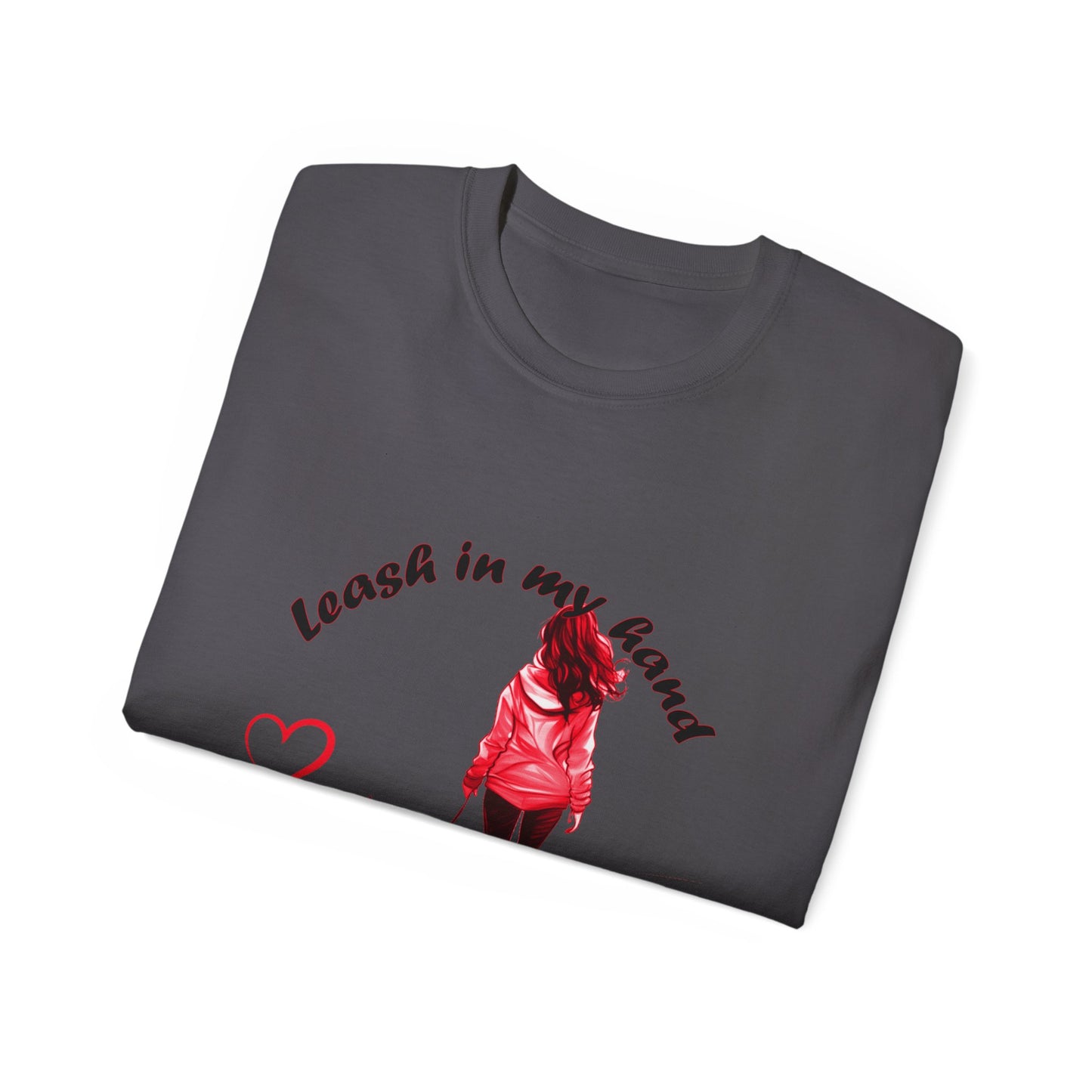 Heart at My Feet Unisex Ultra Cotton Tee - Perfect Gift for Dog Lovers