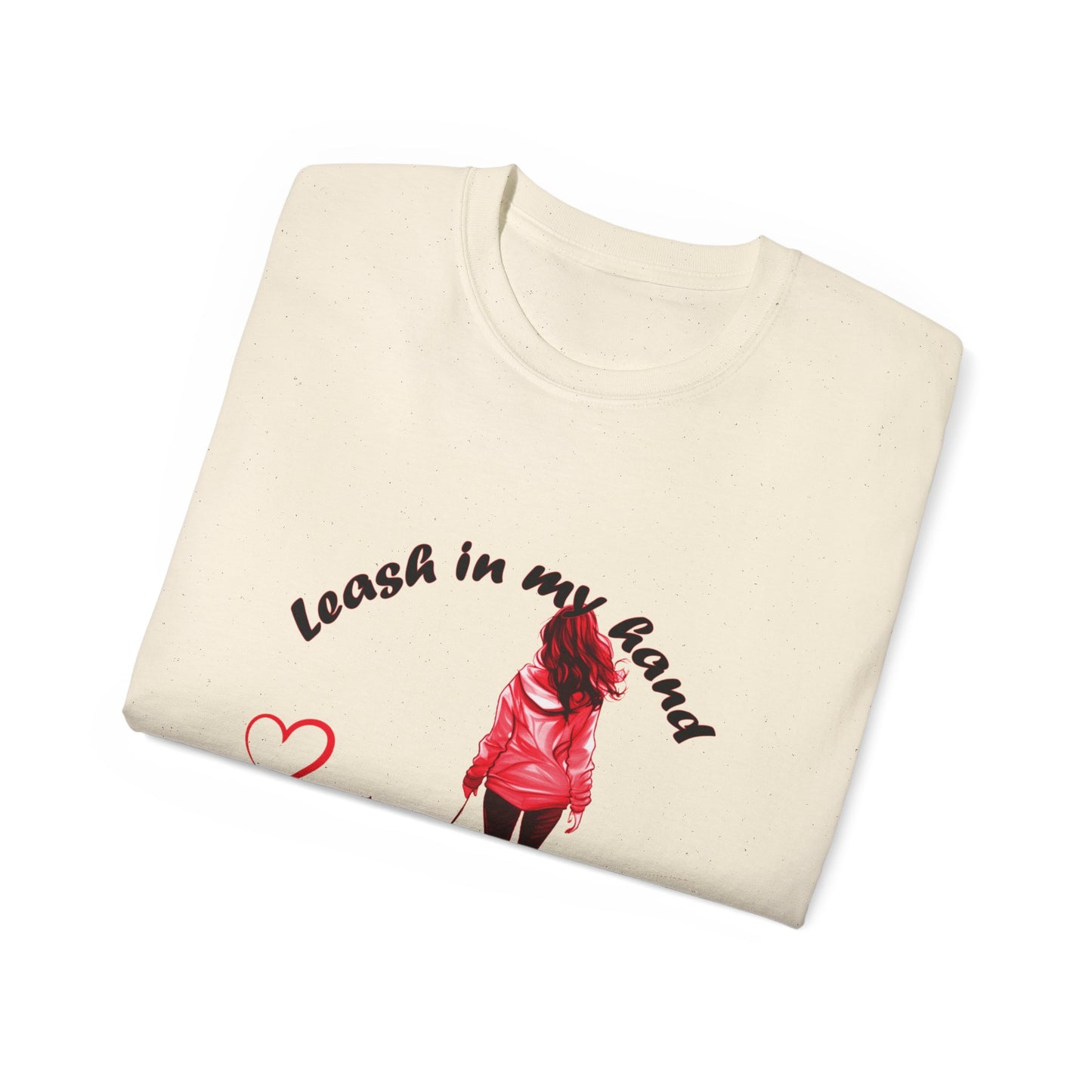 Heart at My Feet Unisex Ultra Cotton Tee - Perfect Gift for Dog Lovers