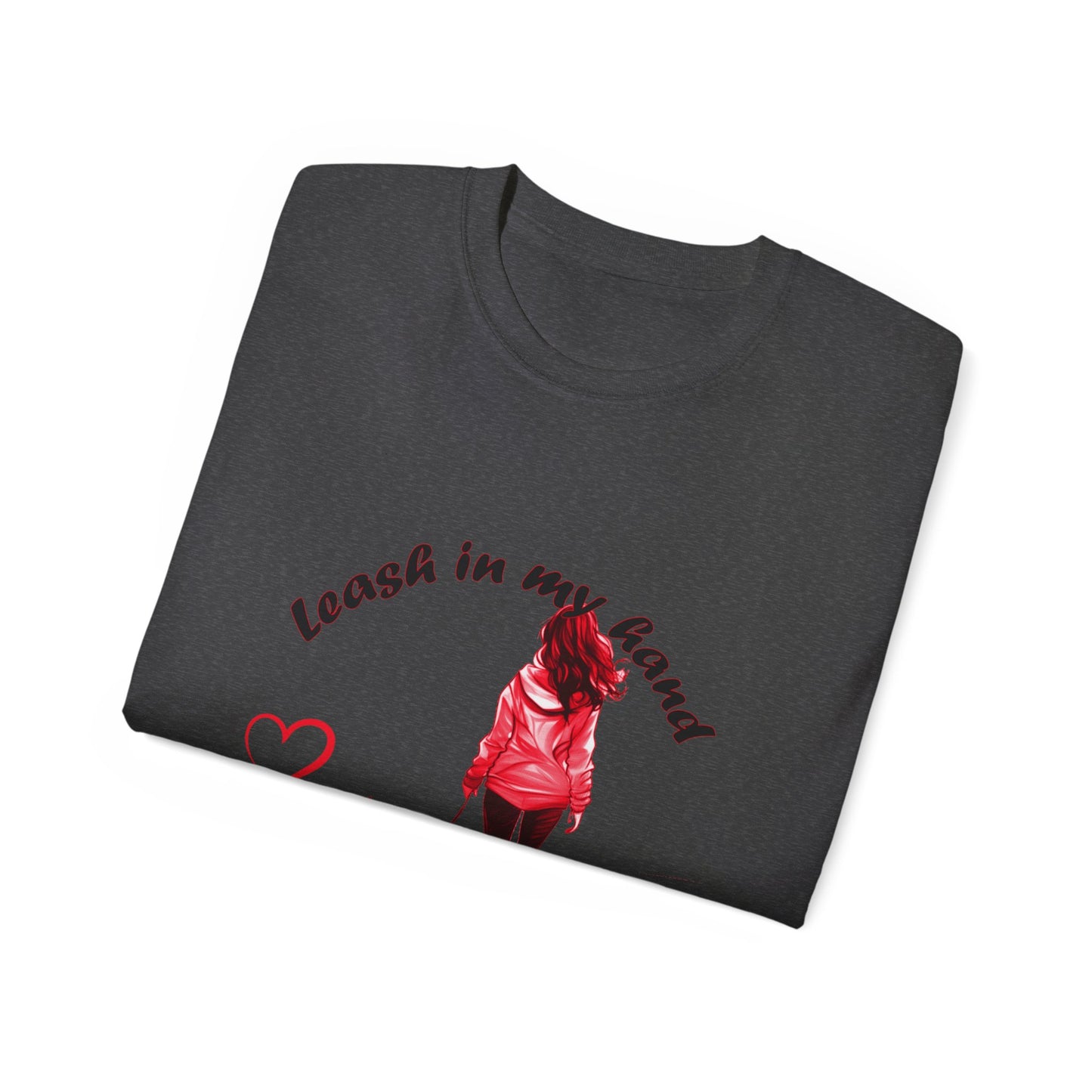Heart at My Feet Unisex Ultra Cotton Tee - Perfect Gift for Dog Lovers