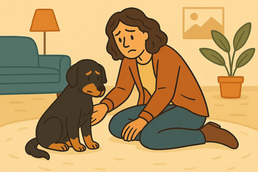 Bonding with a rescue dog
