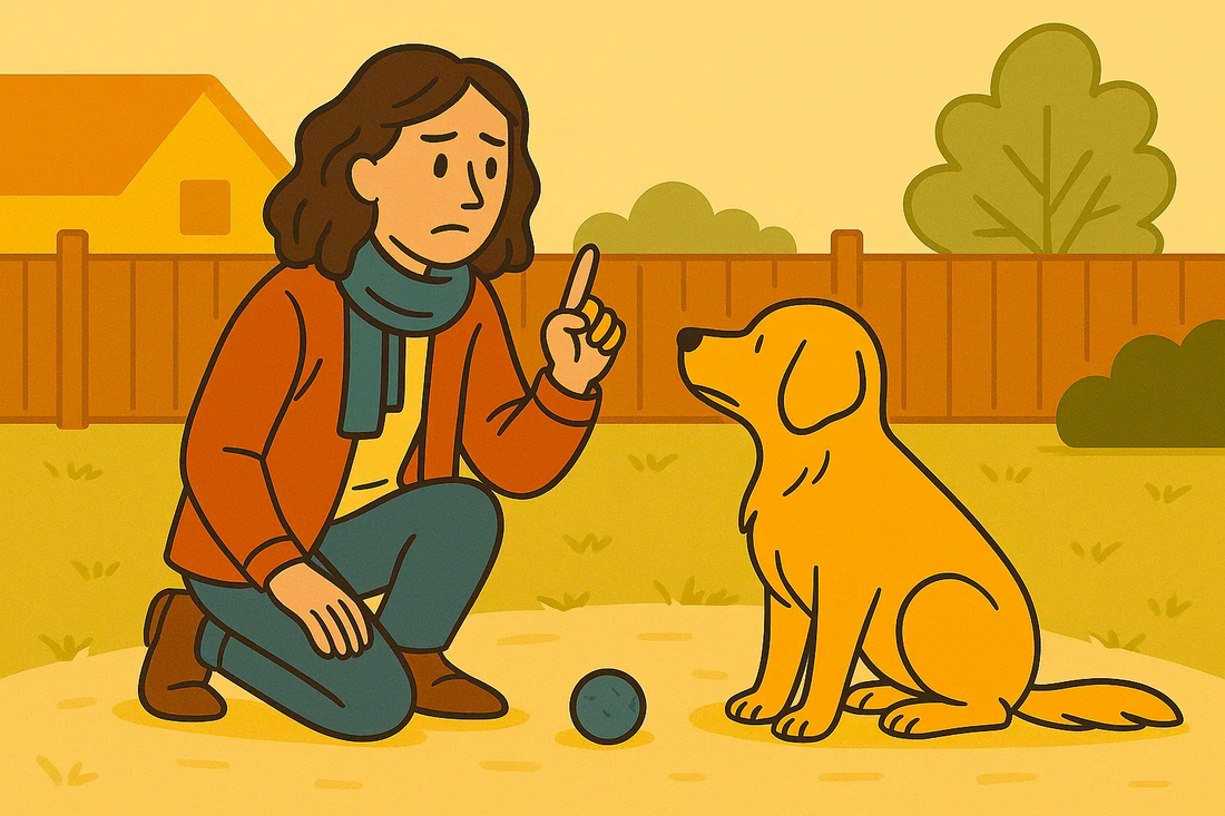 Woman tries to train a dog without a bond.