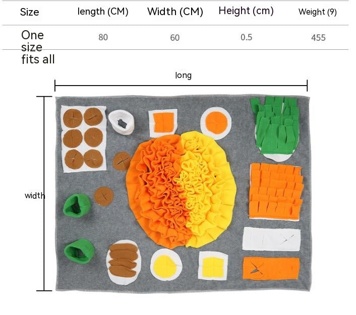Dog Snuffle Sniffing Mat Slow Feeder