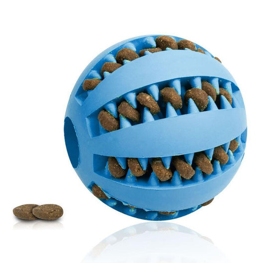 Pet Slow Feeder Dog Toy Cute Funny Rubber Dog Ball Toy