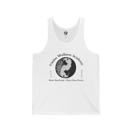 Unisex Jersey Tank Top - Canine Wellness Academy | Better Dog People, Better Dogs