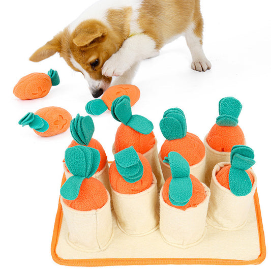 Radish Pull Sniffing Mat Slow Feeder for Dogs