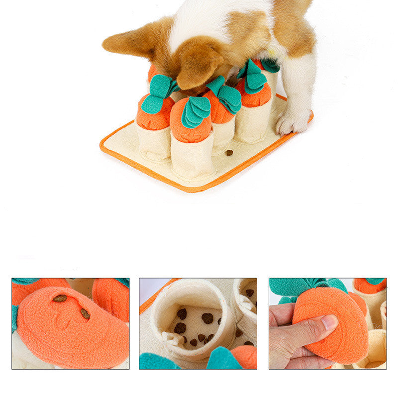 Radish Pull Sniffing Mat Slow Feeder for Dogs