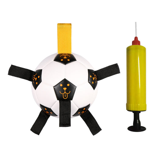 Dog Soccer Ball Herding Ball with Straps