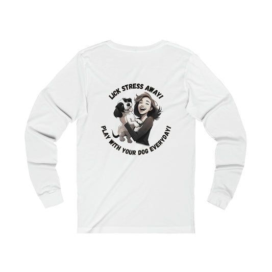 Lick Stress Away Unisex Jersey Long Sleeve Tee