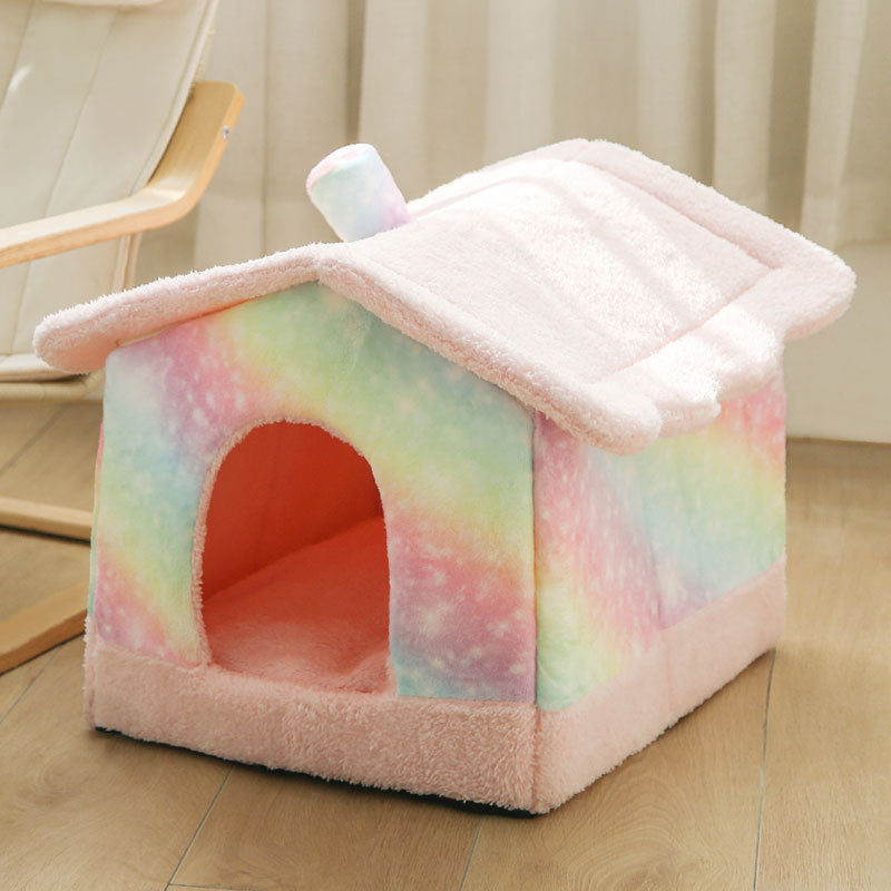 Indoor Dog House Hideaway Kennel Bed