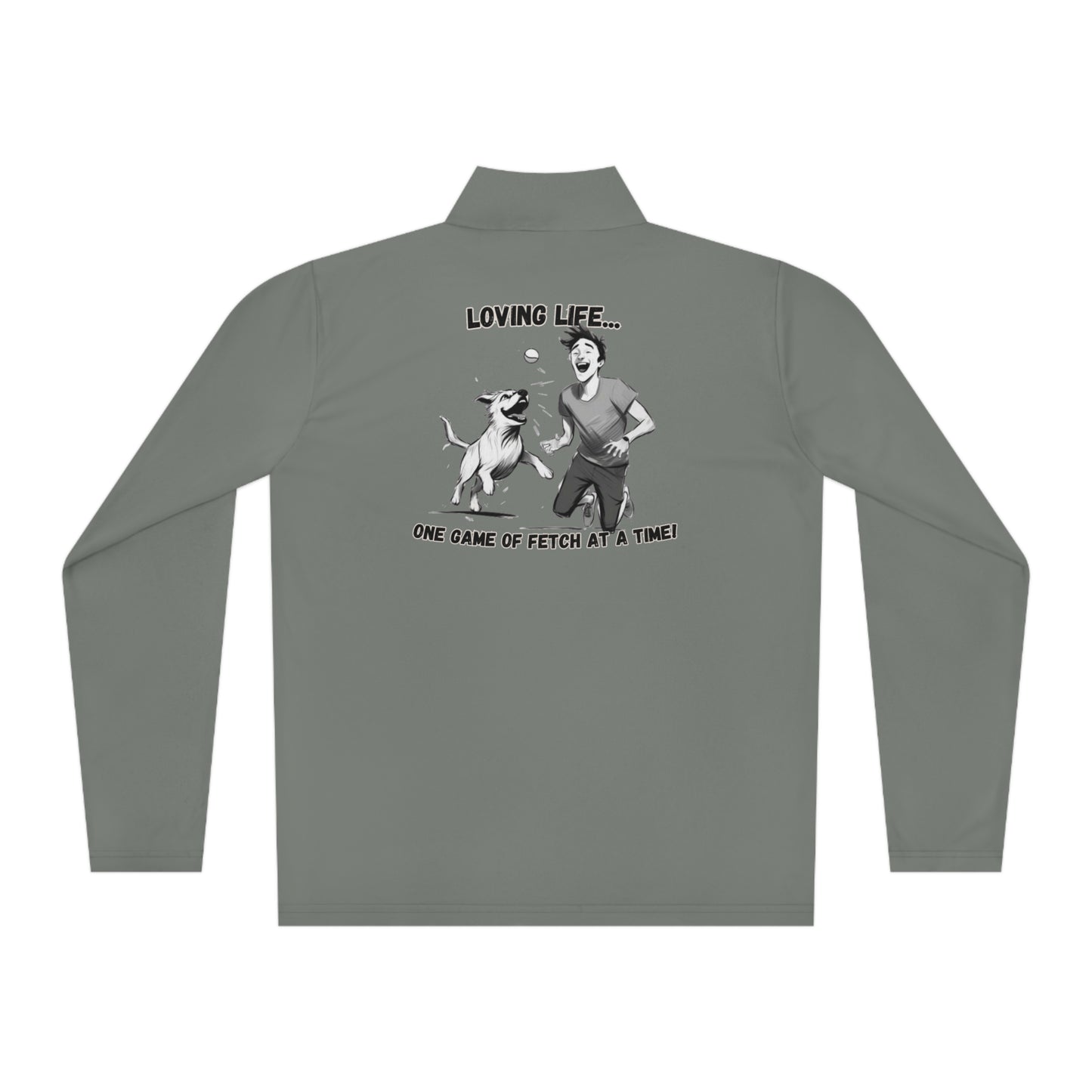 Loving Life Unisex Quarter-Zip Pullover