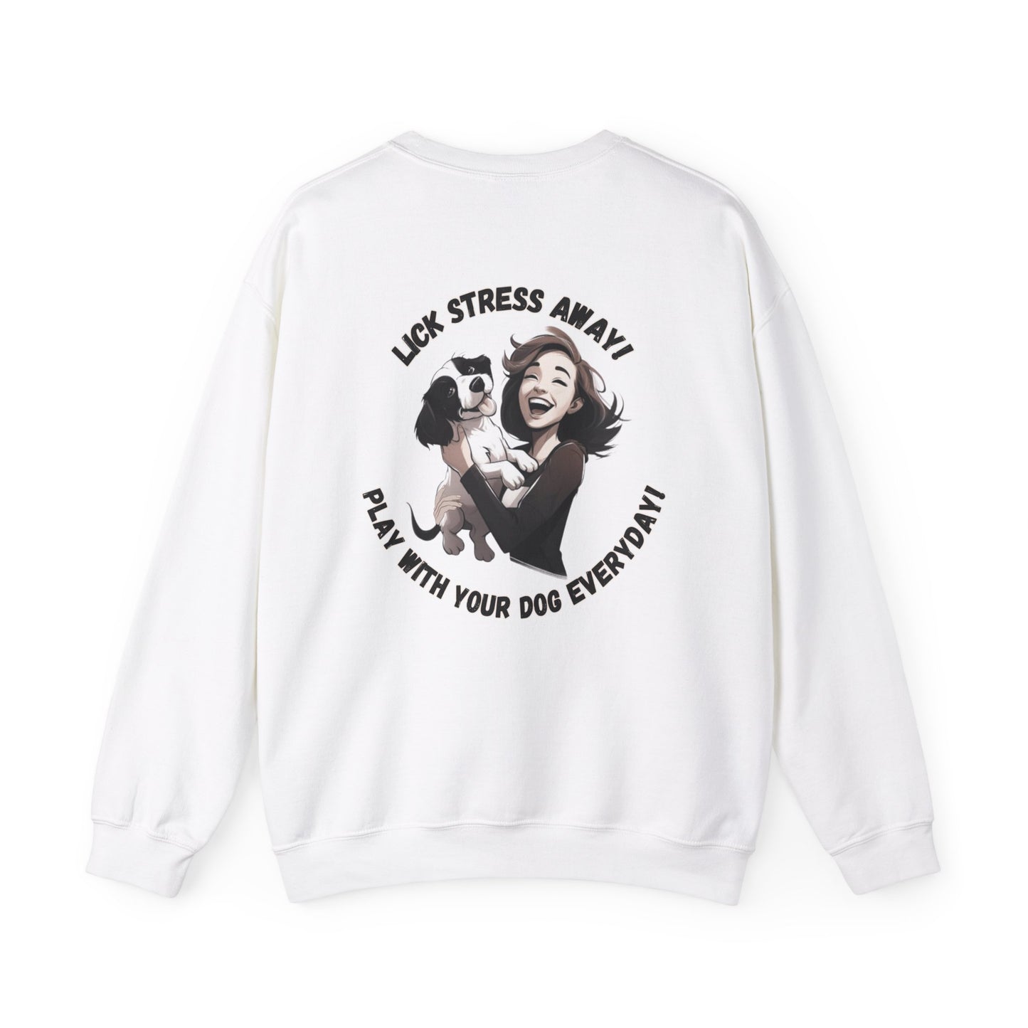 Unisex Lick Stress Away Crewneck Sweatshirt