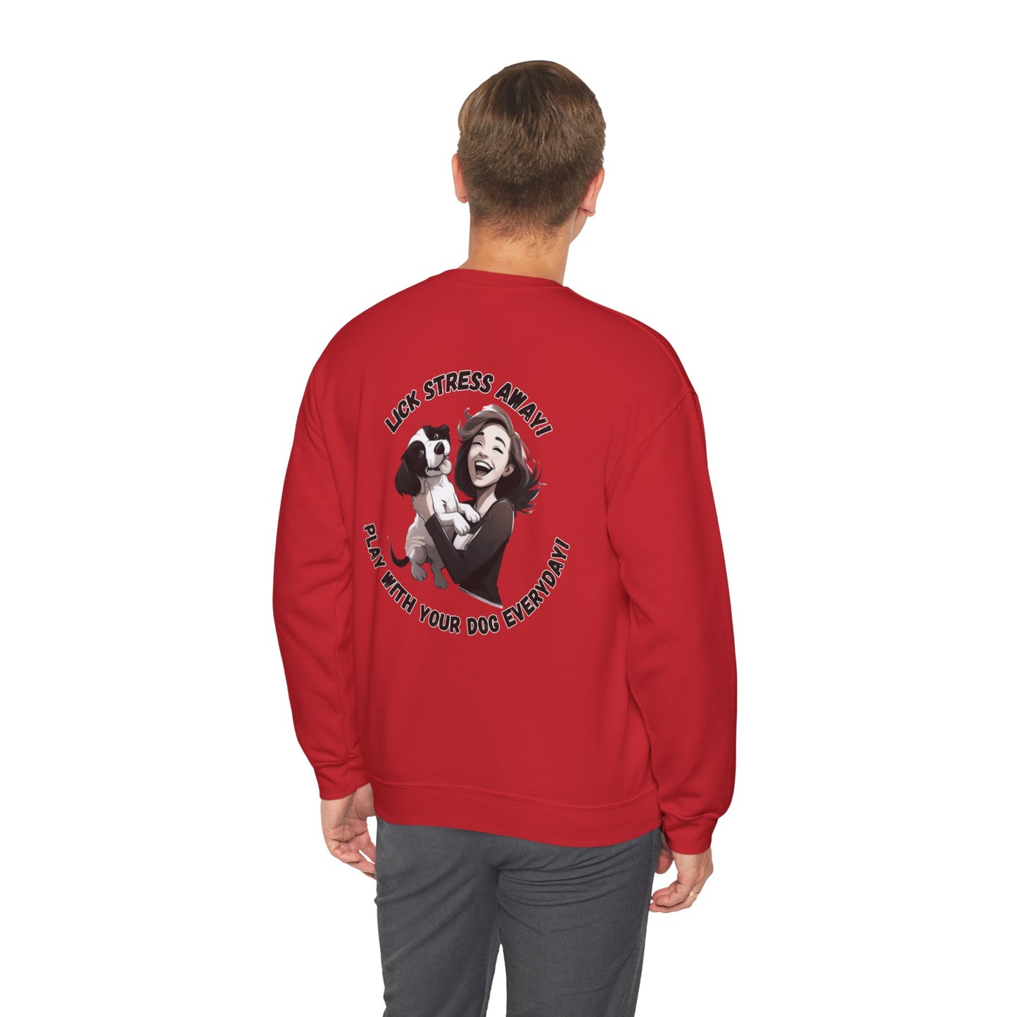 Unisex Lick Stress Away Crewneck Sweatshirt