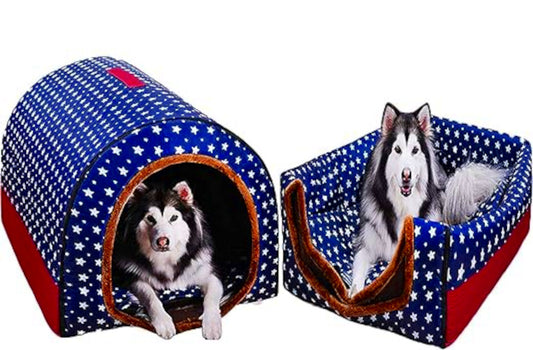 Indoor Dog House Kennel Privacy Bed for Dogs
