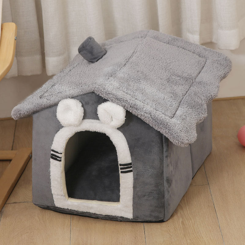 Indoor Dog House Hideaway Kennel Bed