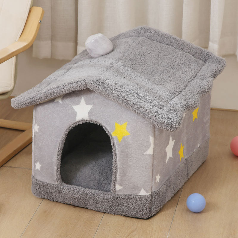 Indoor Dog House Hideaway Kennel Bed