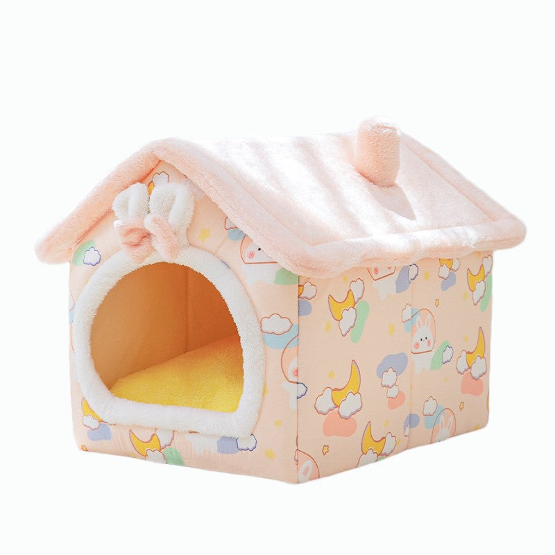 Indoor Dog House Hideaway Kennel Bed