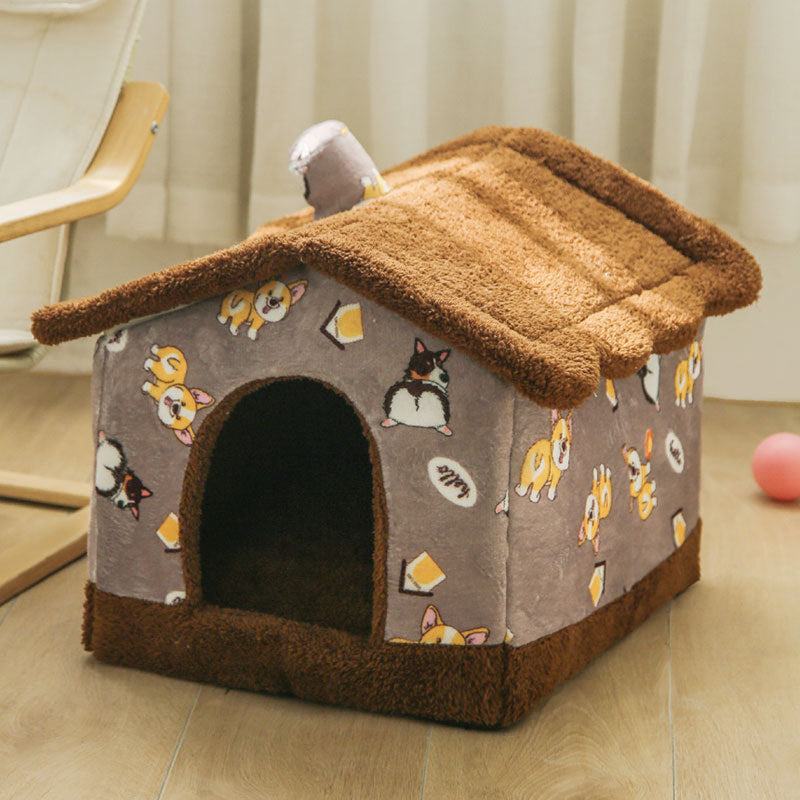 Indoor Dog House Hideaway Kennel Bed