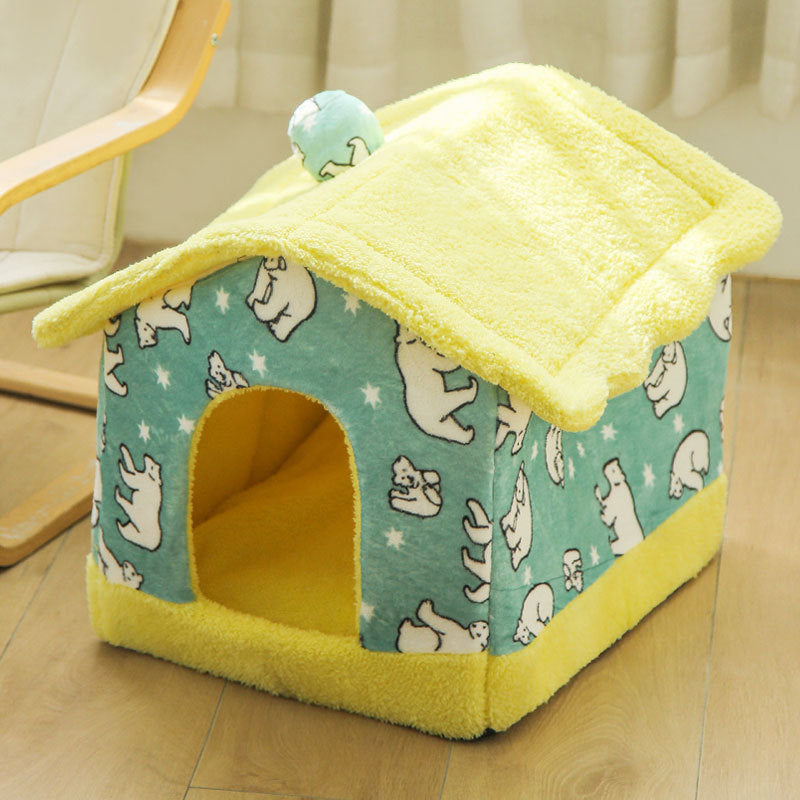 Indoor Dog House Hideaway Kennel Bed